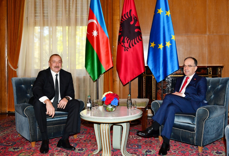 El Presidente de Azerbaiyán se reúne con el Presidente de Albania