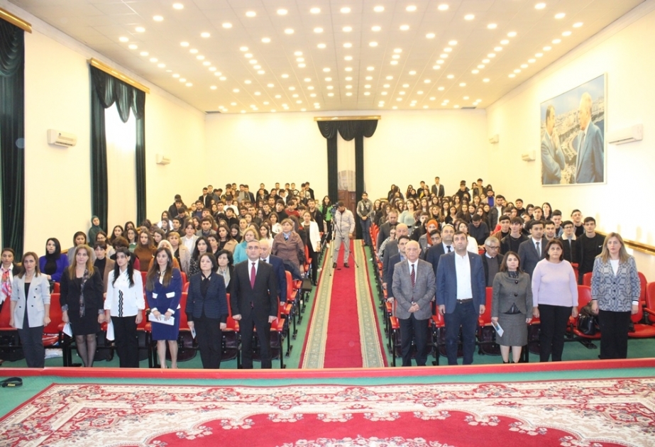 Mingəçevir Dövlət Universitetində Əhməd Cavadın 130 illik yubileyi qeyd olunub