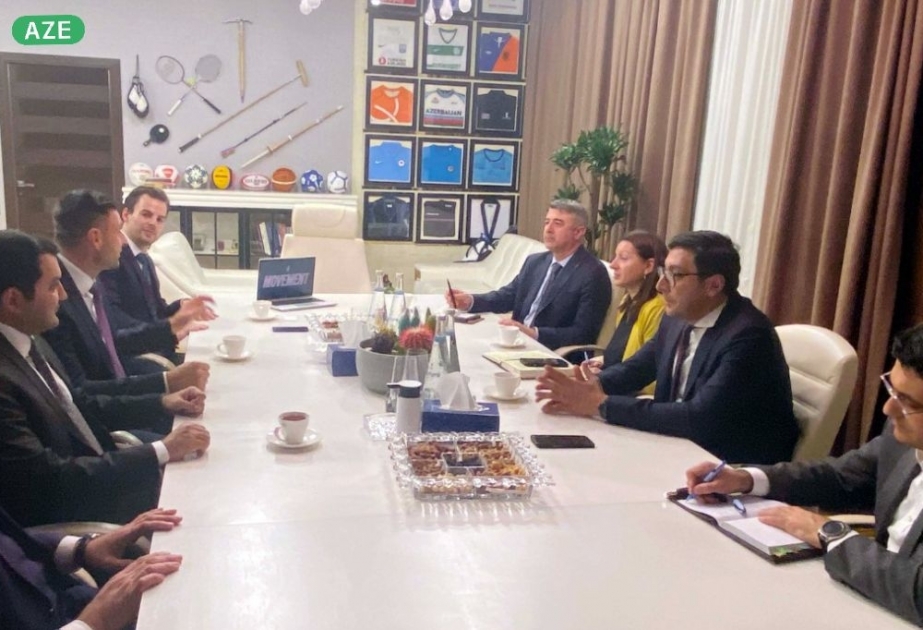 Gənclər və idman naziri Beynəlxalq Teqbol Federasiyasının prezidenti ilə görüşüb