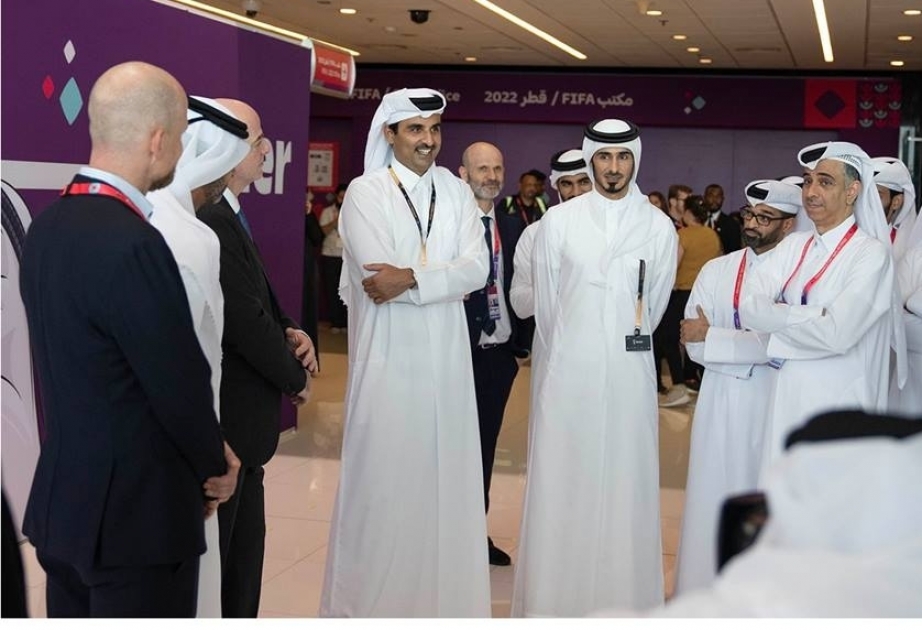 El Emir de Qatar visita el Centro de Comando principal de la Copa Mundial de la FIFA Qatar 2022
