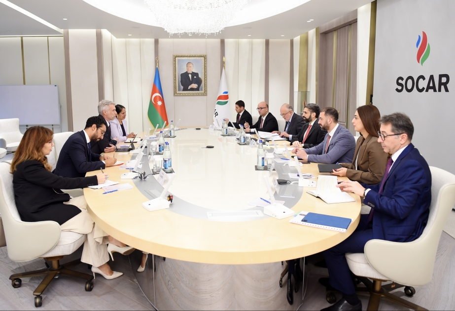 SOCAR prezidenti Dünya Bankının Cənubi Qafqaz üzrə regional direktorunun nümayəndə heyəti ilə görüşüb