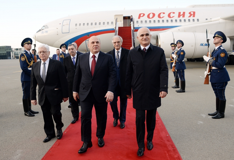Председатель Правительства Российской Федерации Михаил Мишустин прибыл с визитом в Азербайджан