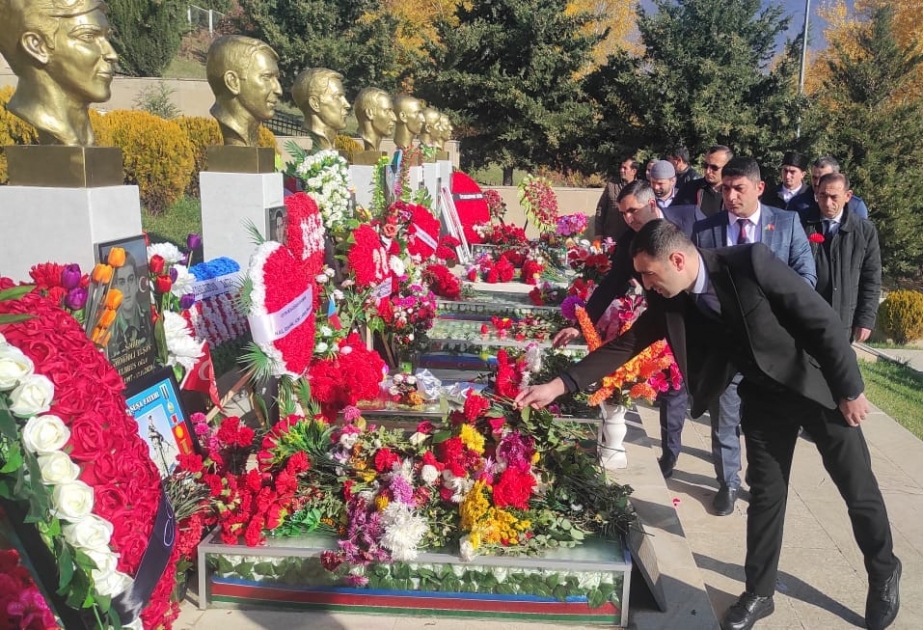 Oğuzun mədəniyyət işçiləri şəhid Elşən Əhmədlinin xatirəsini anıblar