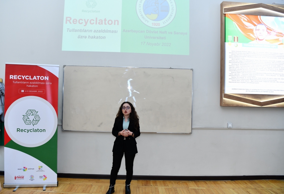 ADNSU-da “Recyclaton” hakatonunun təqdimatı olub