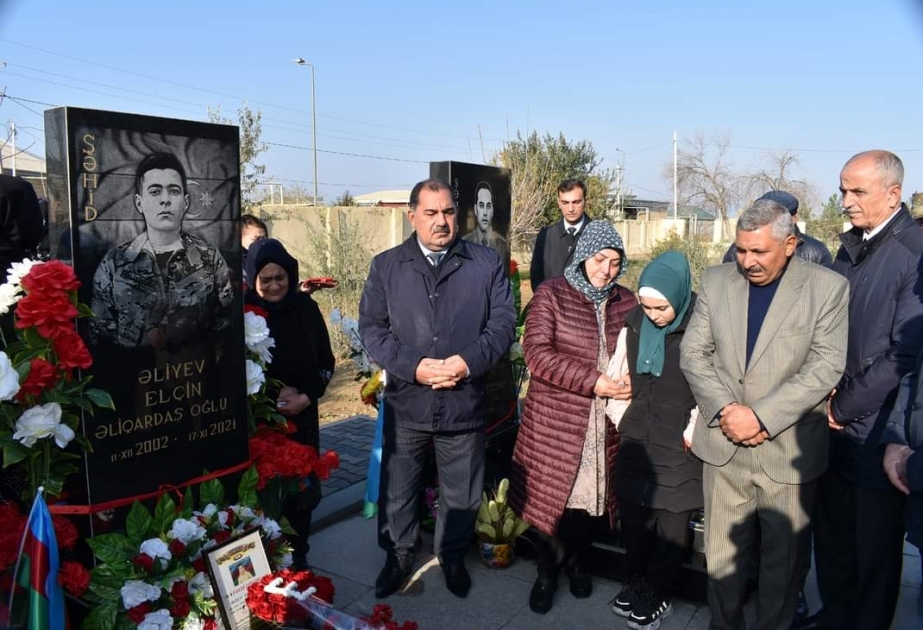 Şirvanda şəhid Elçin Əliyevin xatirəsi anılıb