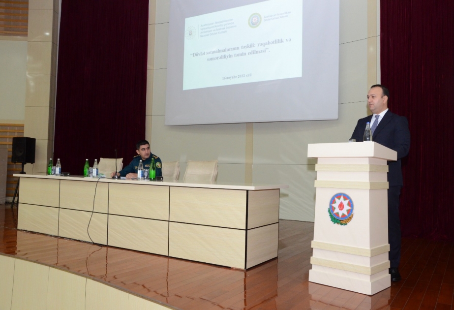 Dövlət satınalmalarının təşkili ilə bağlı təlim keçirilib