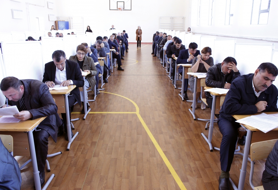 Direktor vəzifəsinə işə qəbul müsabiqəsinin test imtahanı mərhələsi keçirilib VİDEO