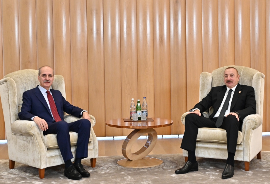 الرئيس علييف يستقبل النائب الأول لرئيس حزب العدالة والتنمية التركي