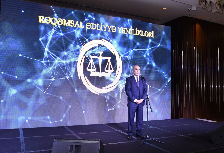 Ədliyyə işçilərinin peşə bayramı ərəfəsində ədliyyə sahəsində tətbiq olunan yeni rəqəmsal innovasiyaların ictimai təqdimatı keçirilir
