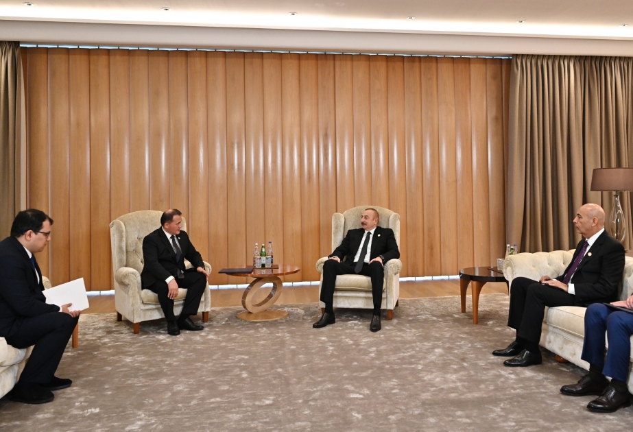 President Ilham Aliyev received chairman of Executive Committee of Liberal Democratic Party of Uzbekistan VIDEO