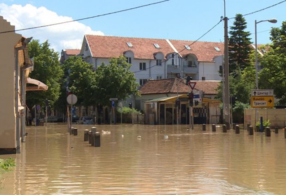 Serbiyada leysan yağışları fəsadlara səbəb olub VİDEO