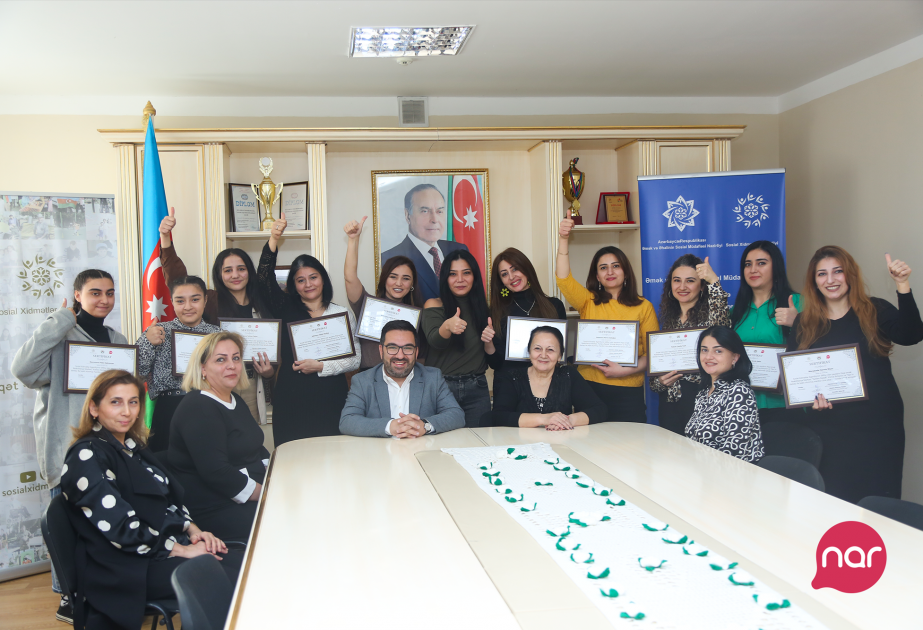 ®  “Nar”ın eşitmə məhdudiyyətli şəxslər üçün peşə təlimlərinin ilk mərhələsi başa çatıb