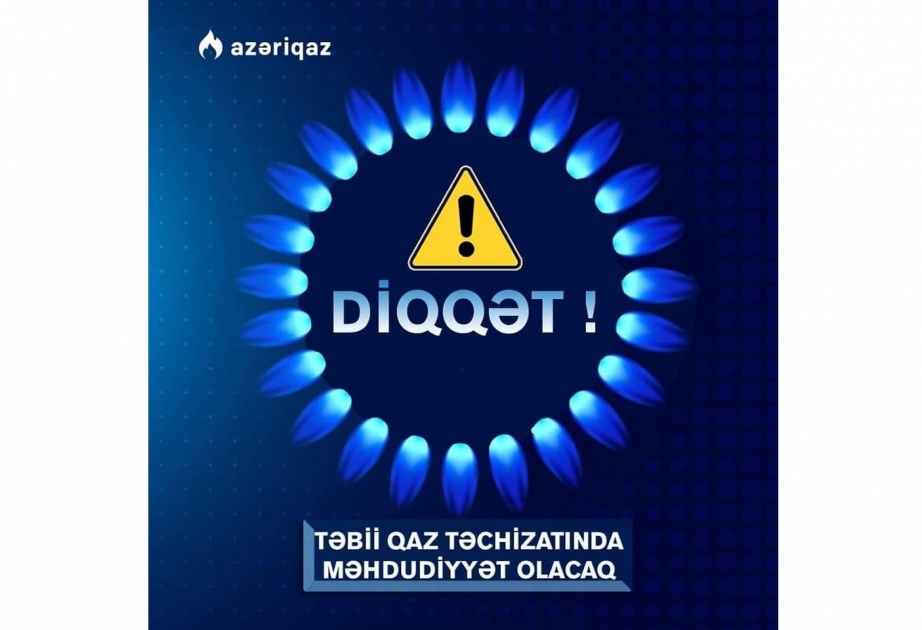 Siyəzən və Xızı rayonlarının kiçik bir hissəsinin qaz təchizatında müvəqqəti fasilə yaranacaq