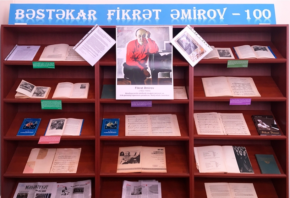 Respublika Gənclər Kitabxanası Fikrət Əmirovun 100 illiyi ilə əlaqədar silsilə materiallar hazırlayıb
