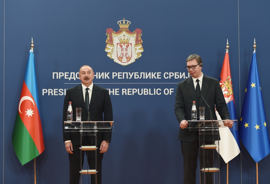 الرئيس إلهام علييف: صربيا وأذربيجان تدعمان بعضهما البعض دائما في المحافل الدولية