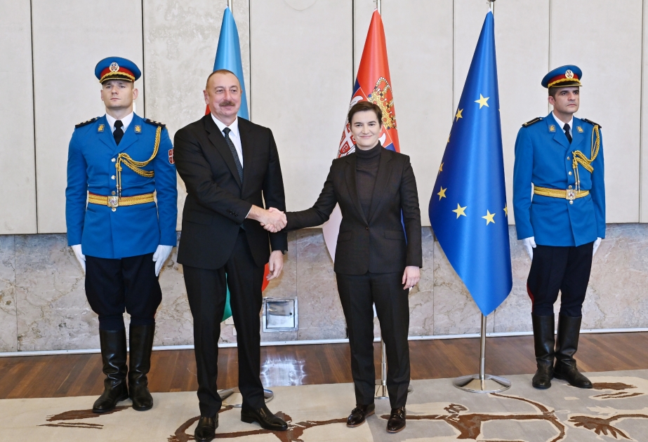 President Ilham Aliyev held expanded meeting with Prime Minister of Serbia VIDEO
