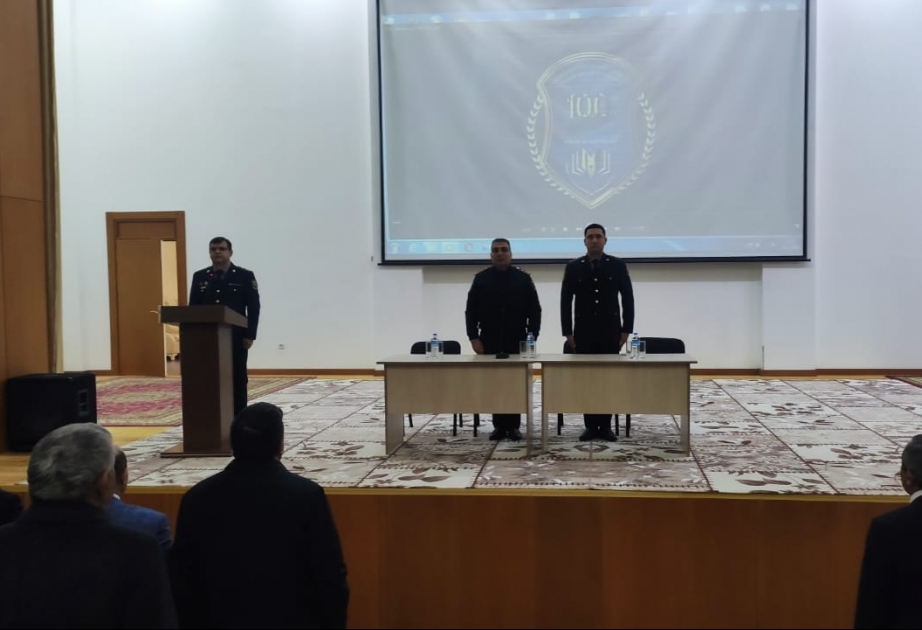 Polis Akademiyasının təşkilatçılığı ilə Ağdamda şagirdlərlə görüş olub