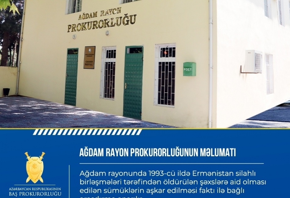 Se está investigando el descubrimiento de los restos de personas asesinadas por armenios en el distrito de Aghdam