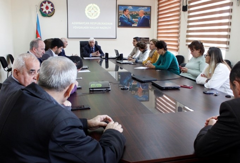 Coğrafiya İnstitutunda mülki müdafiə dəstələrinin məşqi keçirilib