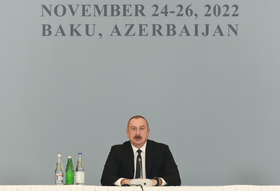 Президент Ильхам Алиев: Маршруты транспортировки углеводородов приведут к большой интеграции всех стран Каспийского региона