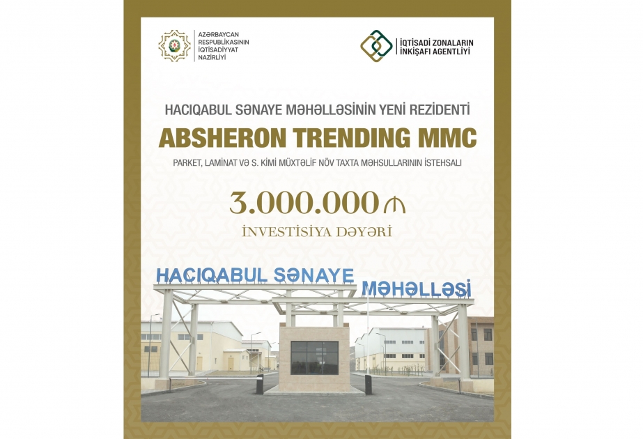 Number of residents in Hajigabul Industrial Estate reaches 13
