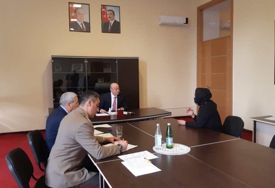 Fövqəladə hallar naziri Gəncə şəhərində vətəndaşları qəbul edib
