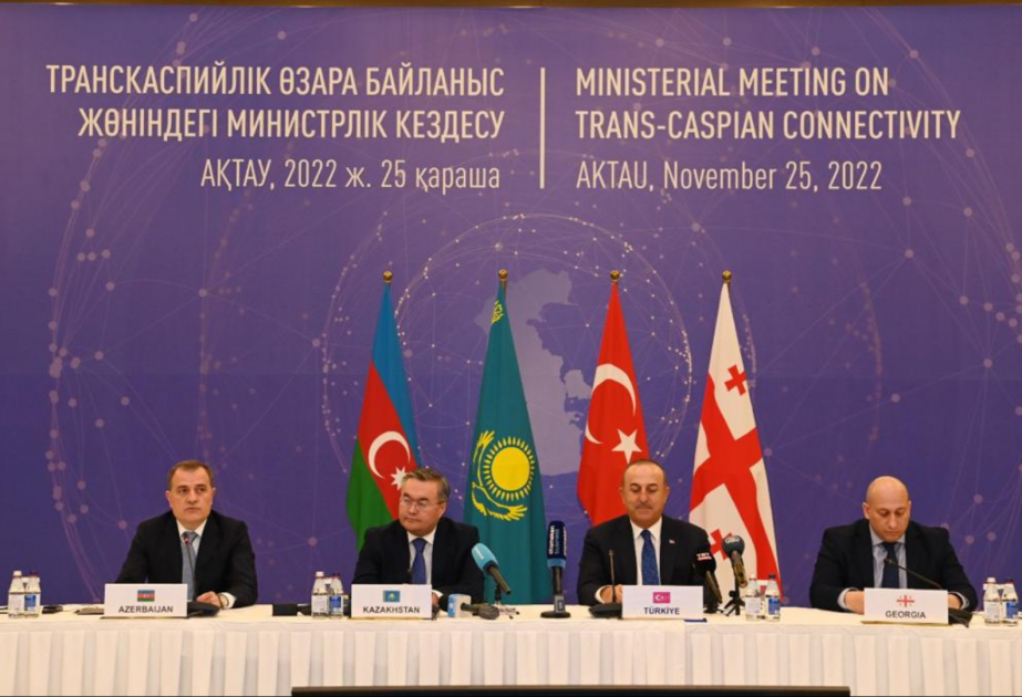 Aktauda Orta Dəhliz marşrutunun inkişafı və istismarına dair “2022-2027-ci illər Yol Xəritəsi” imzalanıb