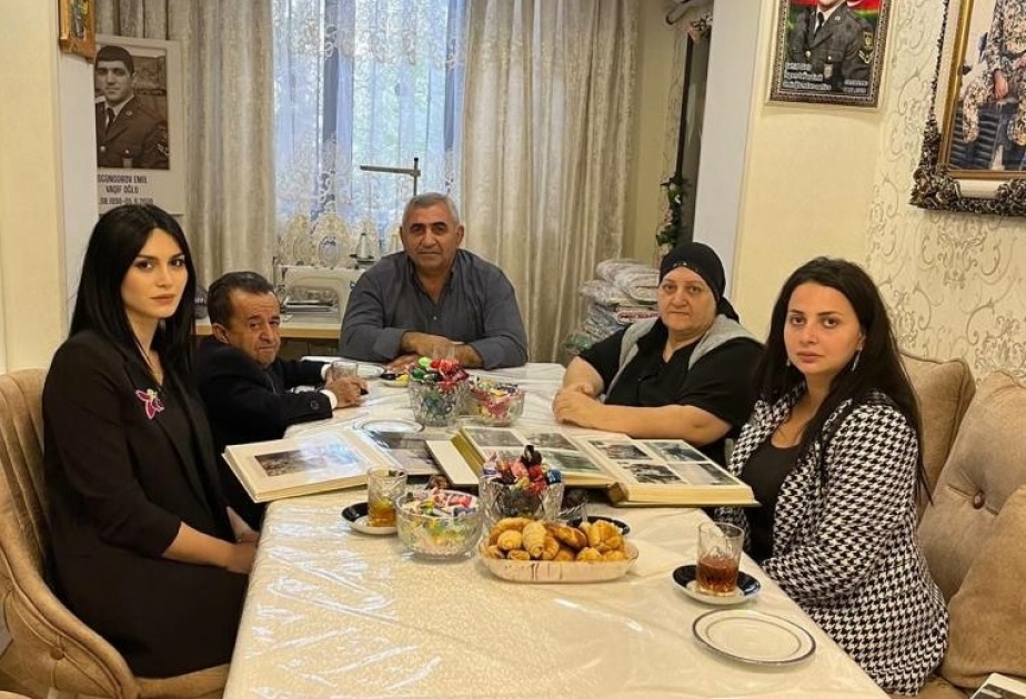 Sumqayıtda Vətən müharibəsi şəhidinin ailəsi ziyarət olunub