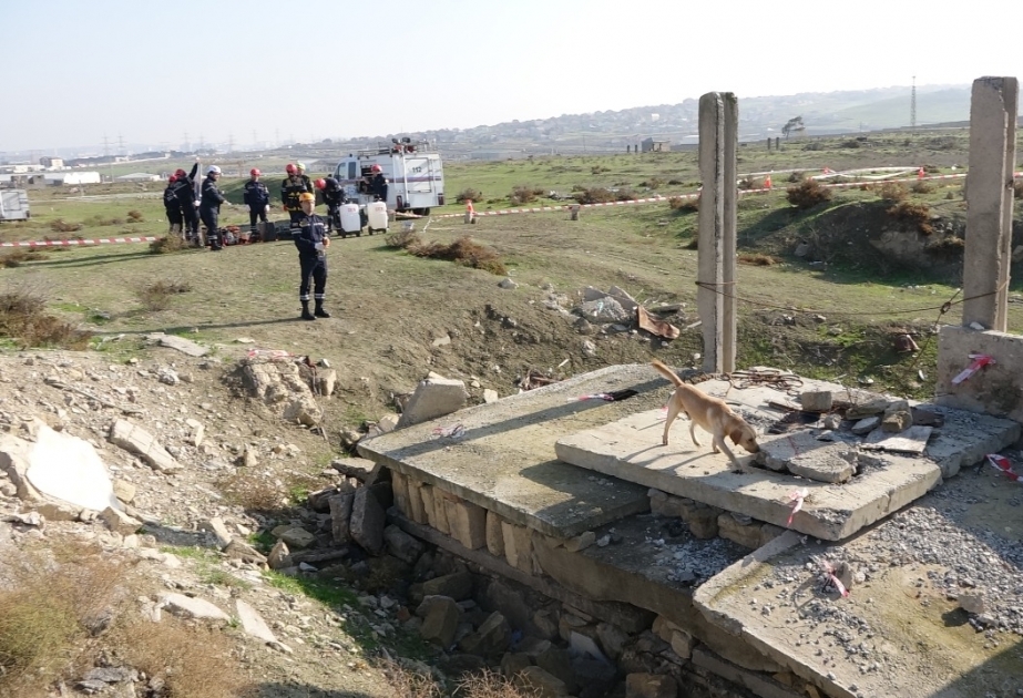 FHN-in Beynəlxalq Axtarış-xilasetmə Dəstəsinin növbəti taktiki-xüsusi təlimi keçirilib