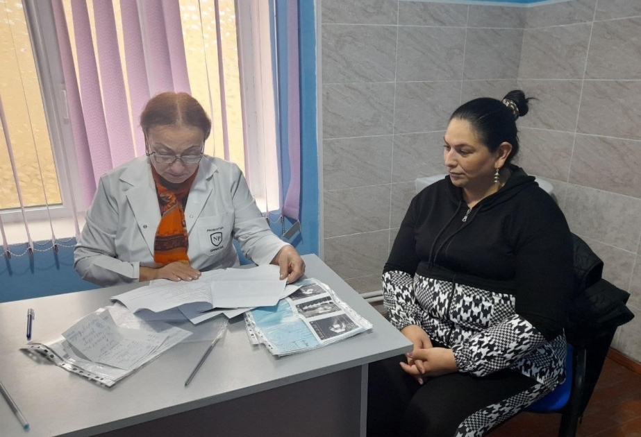 Tərtər Rayon Mərkəzi Xəstəxanasının həkim briqadası Sarov kəndində səyyar qəbul keçirib
