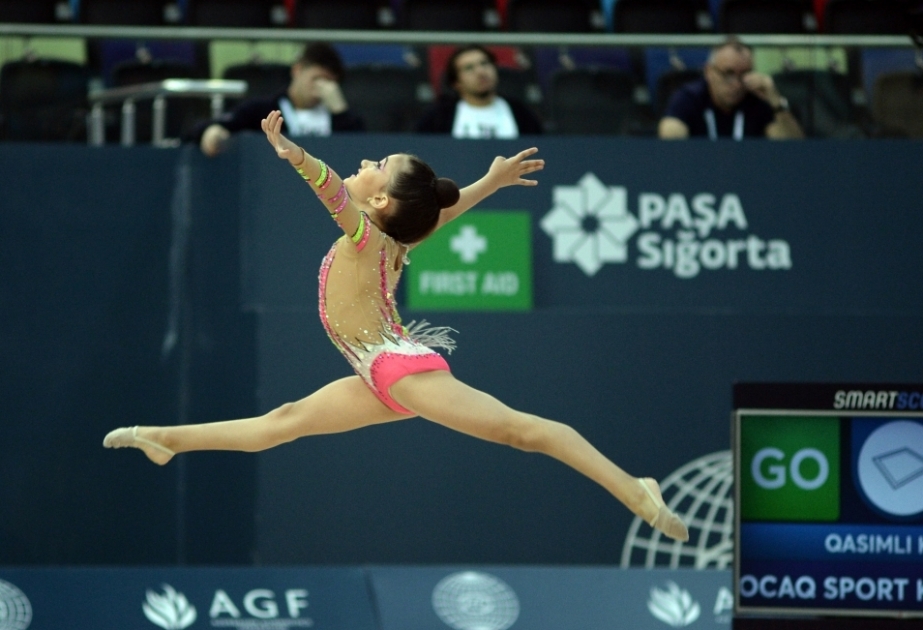 Bakıda keçirilən bədii gimnastika üzrə birinci “Ocaq” beynəlxalq kuboku yarışı sona yaxınlaşır