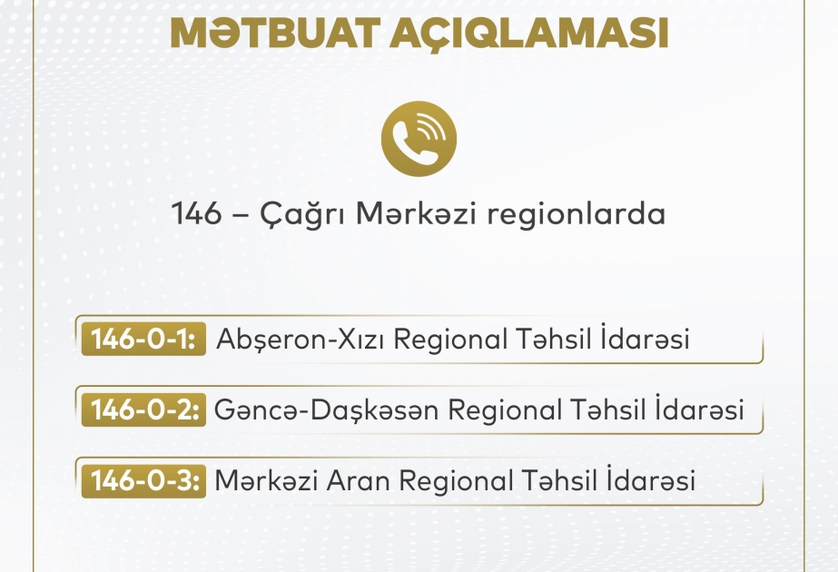 “146” Çağrı Mərkəzinin fəaliyyət sahəsi genişləndirilir
