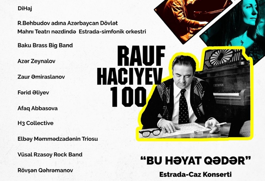 Bakı və Gəncə şəhərlərində “Rauf Hacıyev-100” adlı musiqi festivalı keçiriləcək