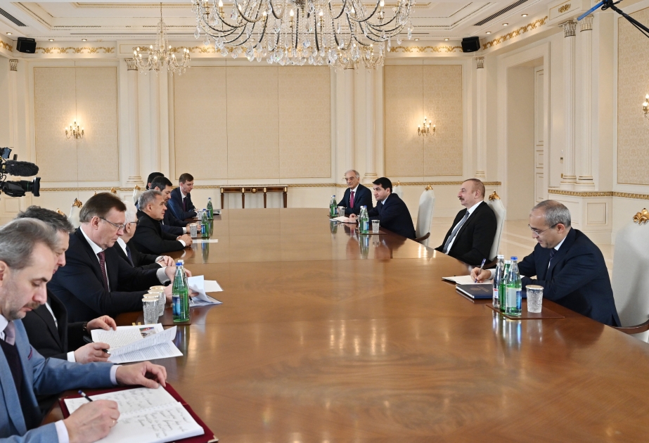Президент Ильхам Алиев принял делегацию во главе с Президентом Республики Татарстан России   ОБНОВЛЕНО ВИДЕО 