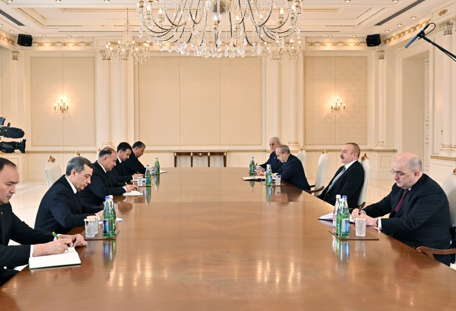President Ilham Aliyev received delegation led by Deputy Prime Minister of Turkmenistan   VIDEO   

