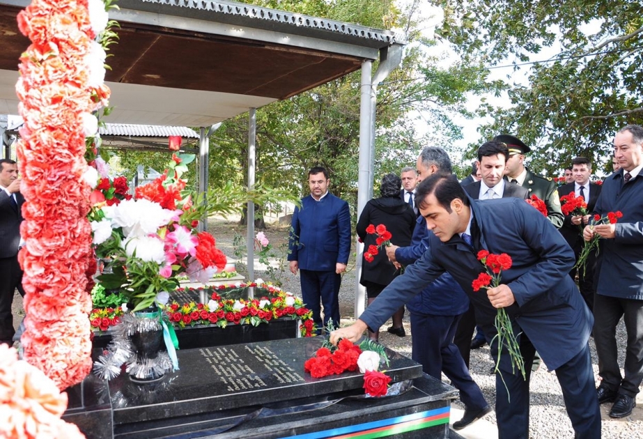Goranboyda şəhid məzarları ziyarət olunub