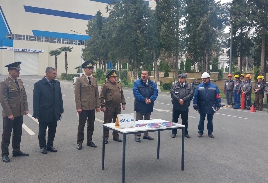 FHN-in Aran Regional Mərkəzi hərbiləşdirilməmiş mülki müdafiə qüvvələri ilə məşq keçirib