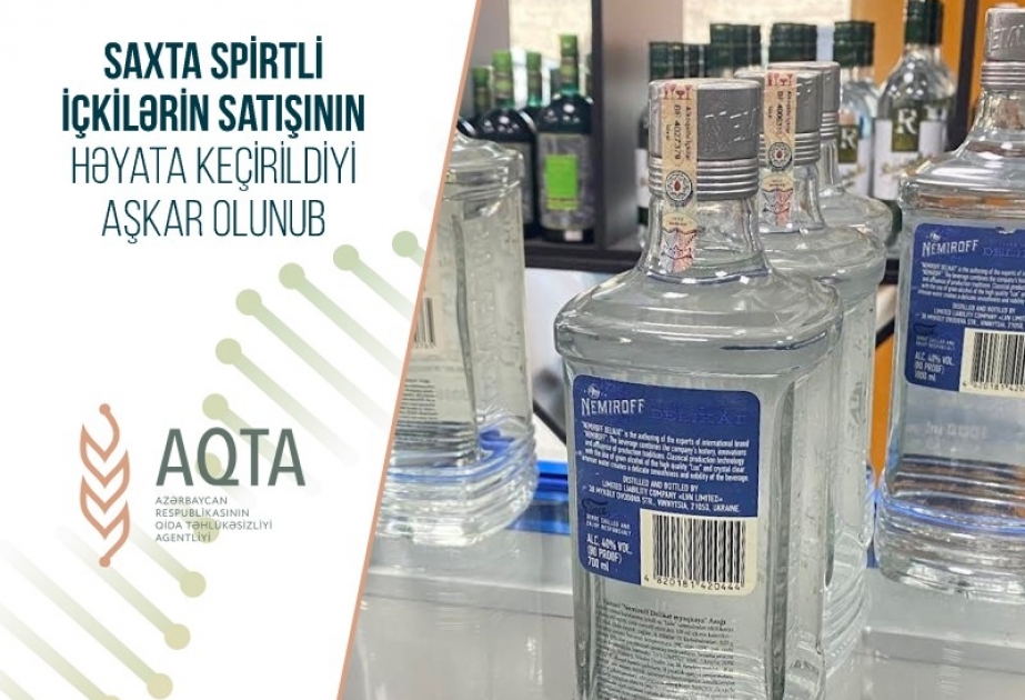 Saxta spirtli içkilərin satışının həyata keçirildiyi aşkarlanıb