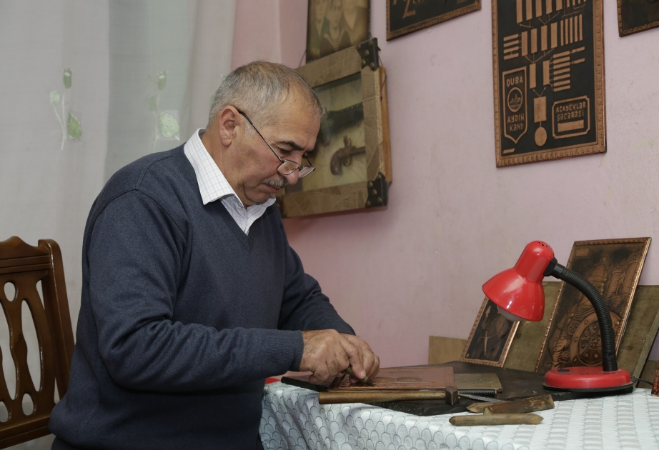 “Bədii döymə ilə məşğul olanlar indi çox azdır” - xaçmazlı sənətkar FOTO VİDEO