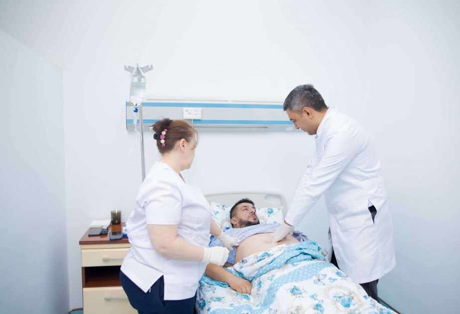 Vətən müharibəsi qazisi laparoskopik üsulla əməliyyat olunub