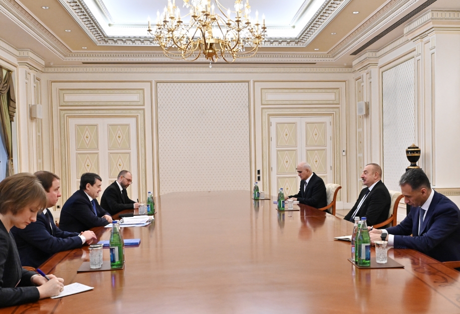 El Presidente de Azerbaiyán recibe al Asistente del Presidente de Rusia