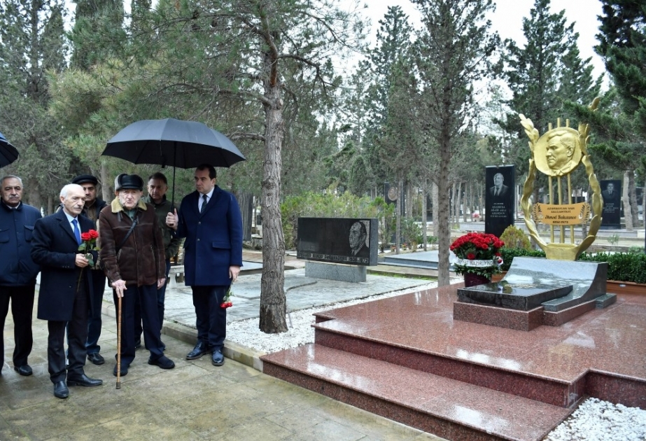 Ustad tarzən Əhməd Bakıxanovun məzarı ziyarət olunub