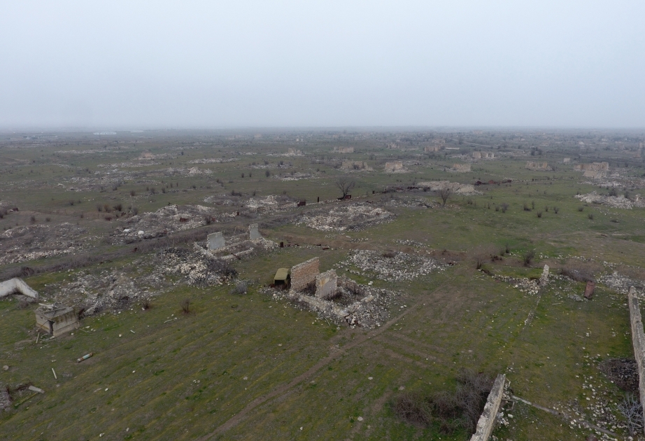 Le village de Saryhadjyly de la région d’Aghdam