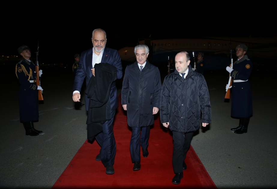 Le Premier ministre albanais est venu en Azerbaïdjan pour une visite de travail