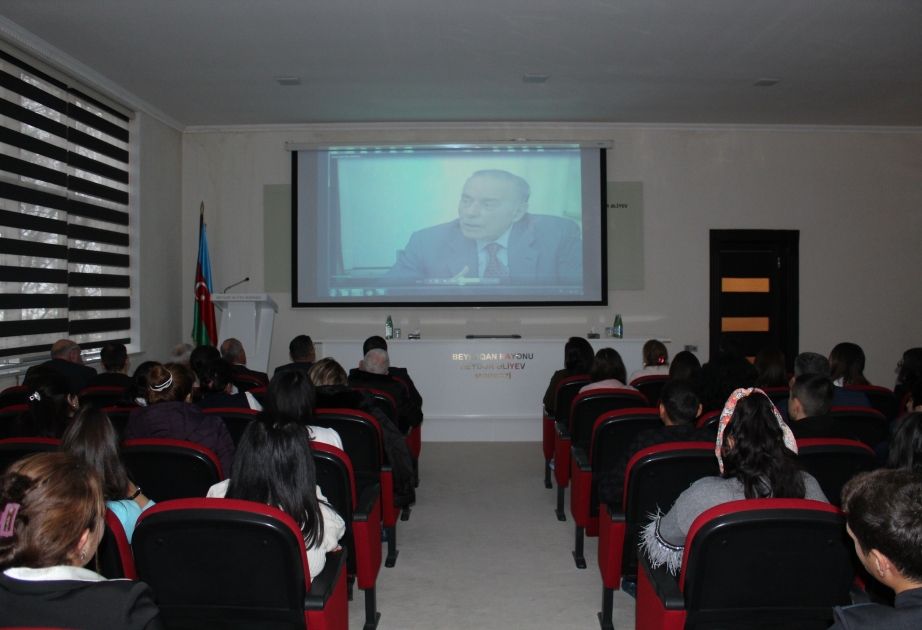 Ulu öndər Heydər Əliyev həyatını xalqın xoşbəxt gələcəyinə həsr edib
