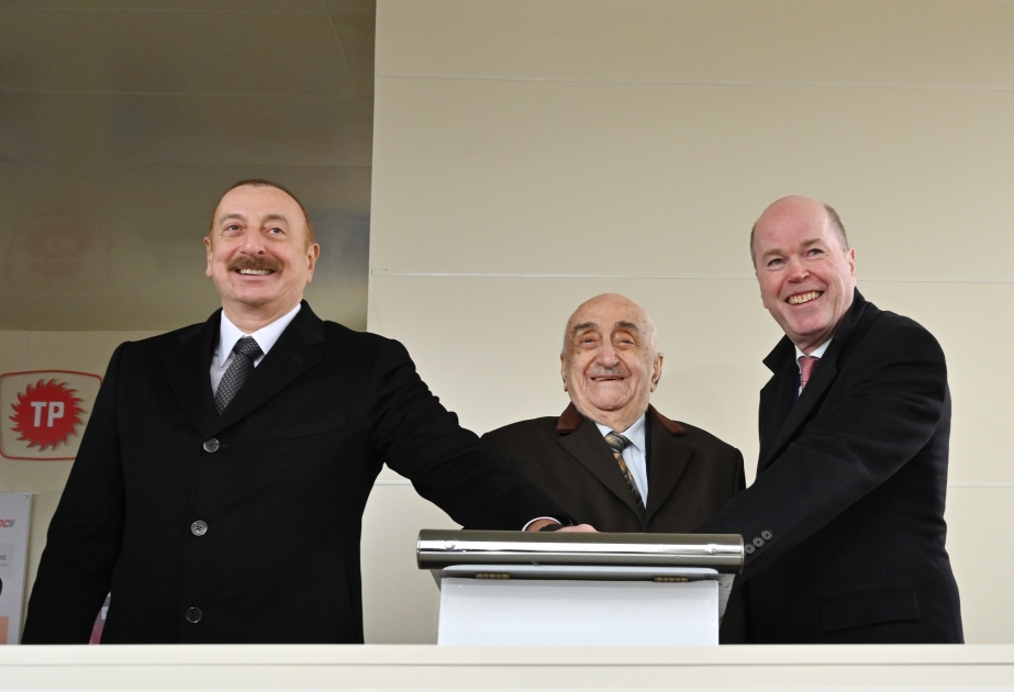 President Ilham Aliyev attended Azeri Central East platform jacket sail away ceremony VIDEO