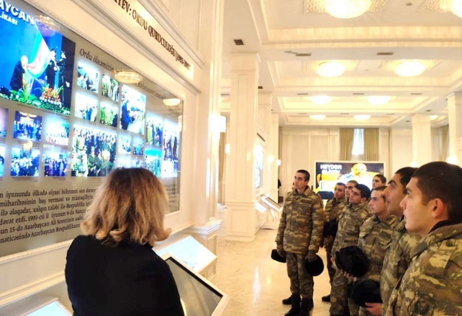 Several events held in Azerbaijan Army on occasion of commemoration day of Great Leader