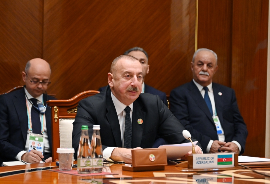 Prezident İlham Əliyev: Azərbaycan, Türkiyə və Türkmənistan bir-birinə ortaq mənəvi dəyərlərlə sıx bağlıdır