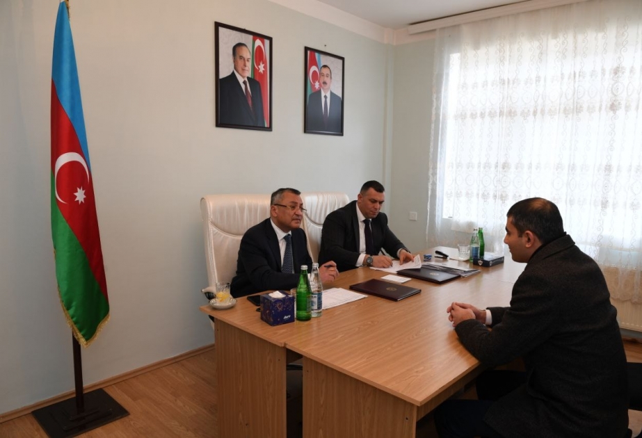 Qəbələdə keçmiş məcburi köçkünlərin müraciətləri dinlənilib