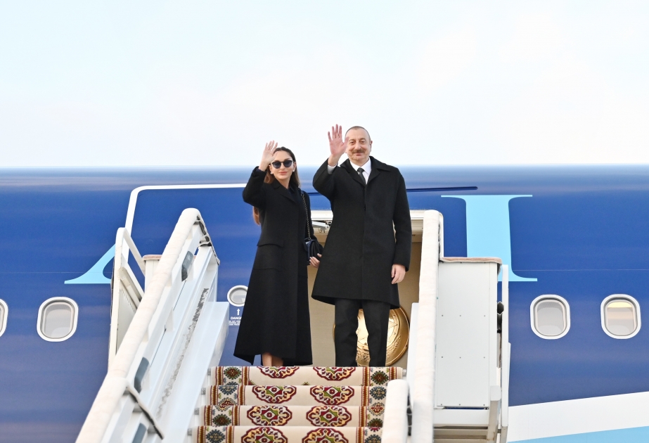 President Ilham Aliyev completed his visit to Turkmenistan VIDEO